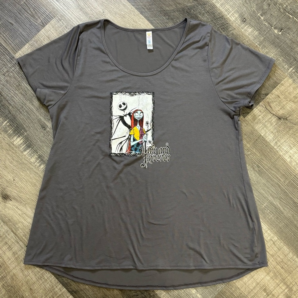 Lularoe Jack & Sally “Now & Forever” Classic SS Tee, EUC